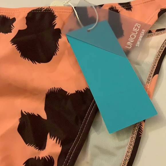 Cow Print Tanga Bikini Bottom size 10 - Picture 3 of 9